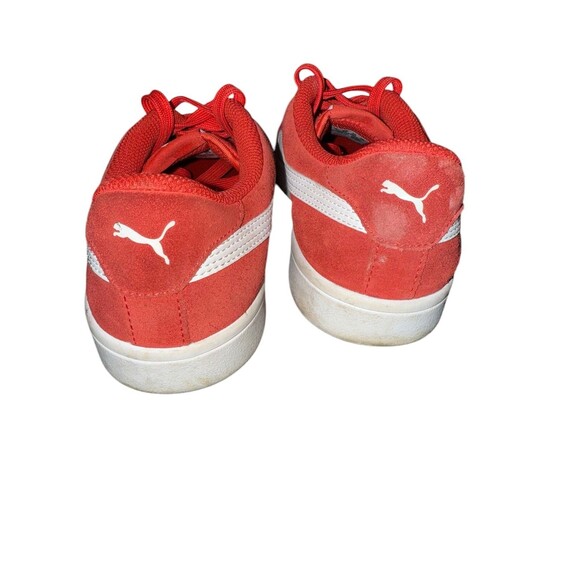 Youth Unisex Puma Suede Classic Lace Up Red Skateboard Sneakers sz 5 (US) - Picture 6 of 8